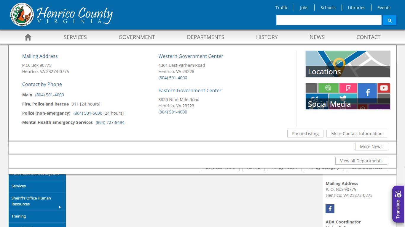 Inmate Visitation - Henrico County, Virginia