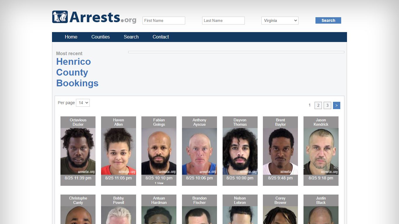 Henrico County Arrests and Inmate Search